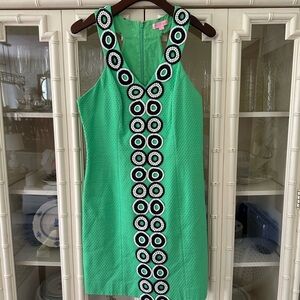 Lilly Pulitzer Trudy Shift Dress Go Go Green Size 2